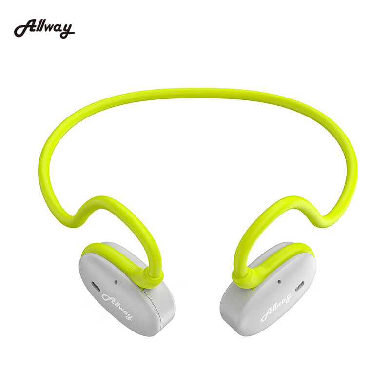 ALLWAY PL20 气传导耳机 开放挂耳式不入耳无线蓝牙耳机 户外运动跑步骑行防水8h长续航 炫酷黑(定向传音运动耳机)