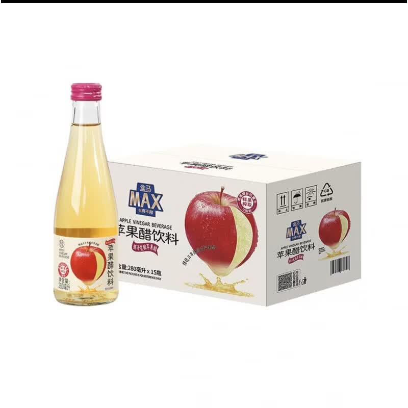 盒马MAX 苹果醋饮料 280ml*15瓶 MAX苹果醋饮料280ml*15瓶