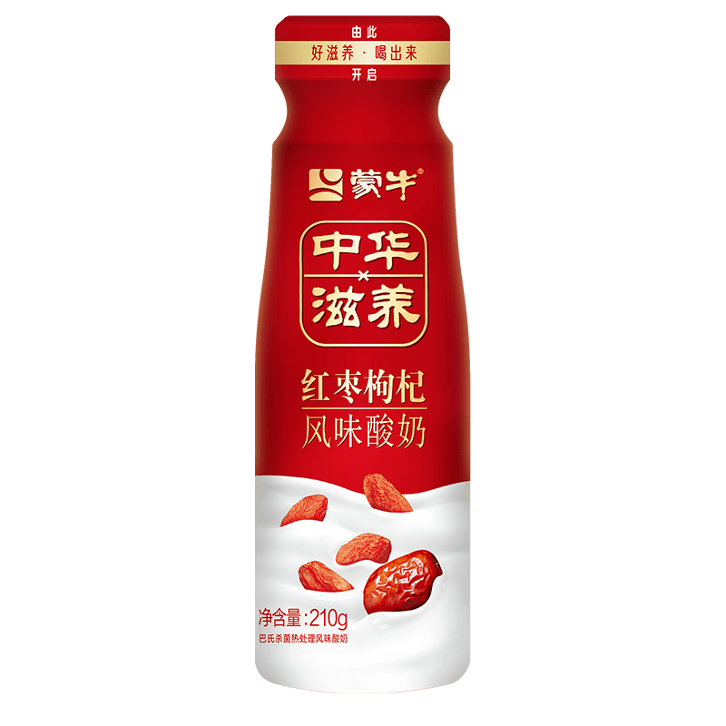 蒙牛（MENGNIU）红枣枸杞酸奶210g  有效期至3月18日 红枣枸杞210g 10瓶