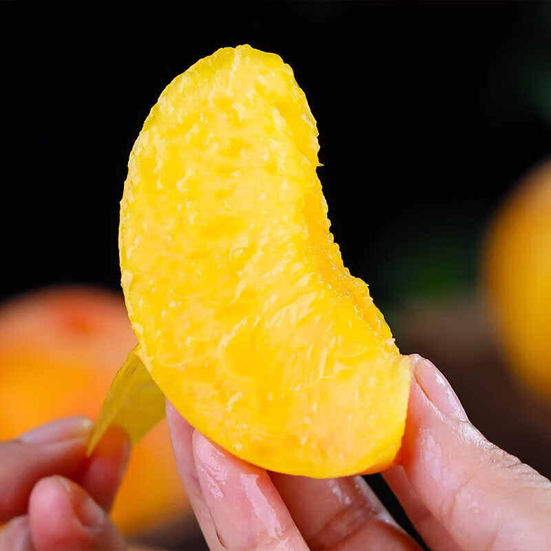 硕醴纪蒙阴黄桃 正宗山东毛桃 新鲜水果桃子整箱 一级果5斤装单果2两以上净重4.5-5斤