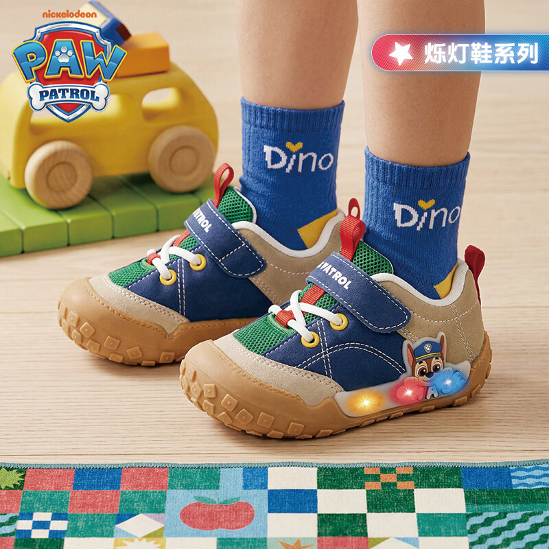 汪汪队立大功（PAW PATROL）汪汪队儿童运动鞋新款软底防滑跑步鞋男童宝宝学步鞋透气休闲童鞋 蓝色阿奇 升级款 25