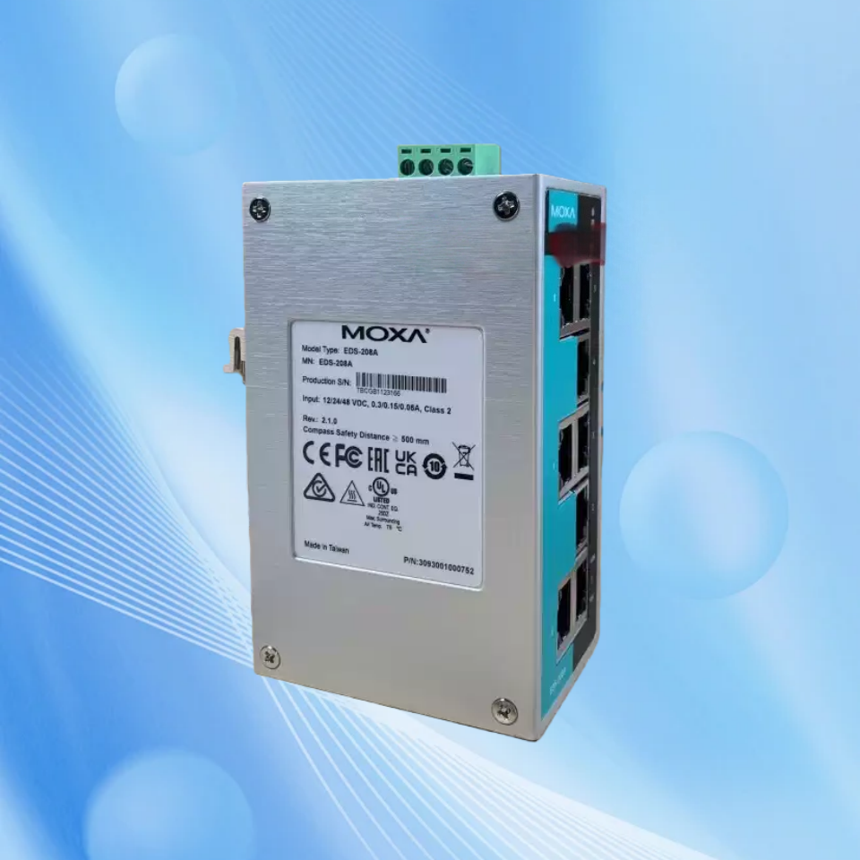 摩莎MOXA EDS-208A/208A-SS 8电口 非网管型工业以太网交换机 EDS-208A;
