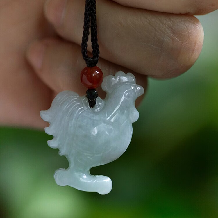 石俞记翡翠生肖钥匙扣天然玉石手机链 翡翠生肖猪