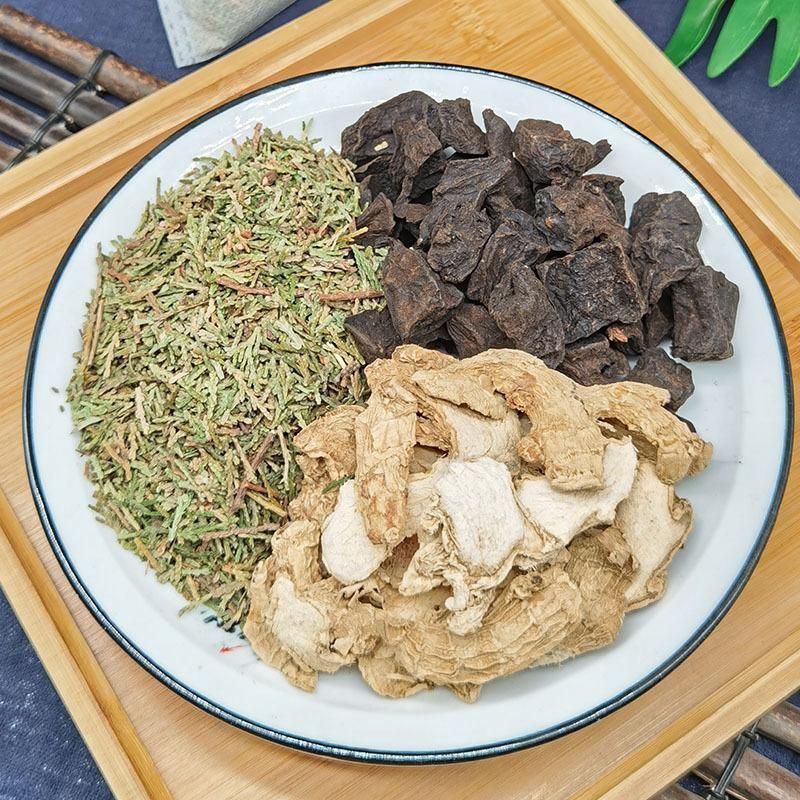 侧柏叶何首乌颗粒侧柏叶何首乌当归洗发粉草本植物黑发养发白发脱甄选