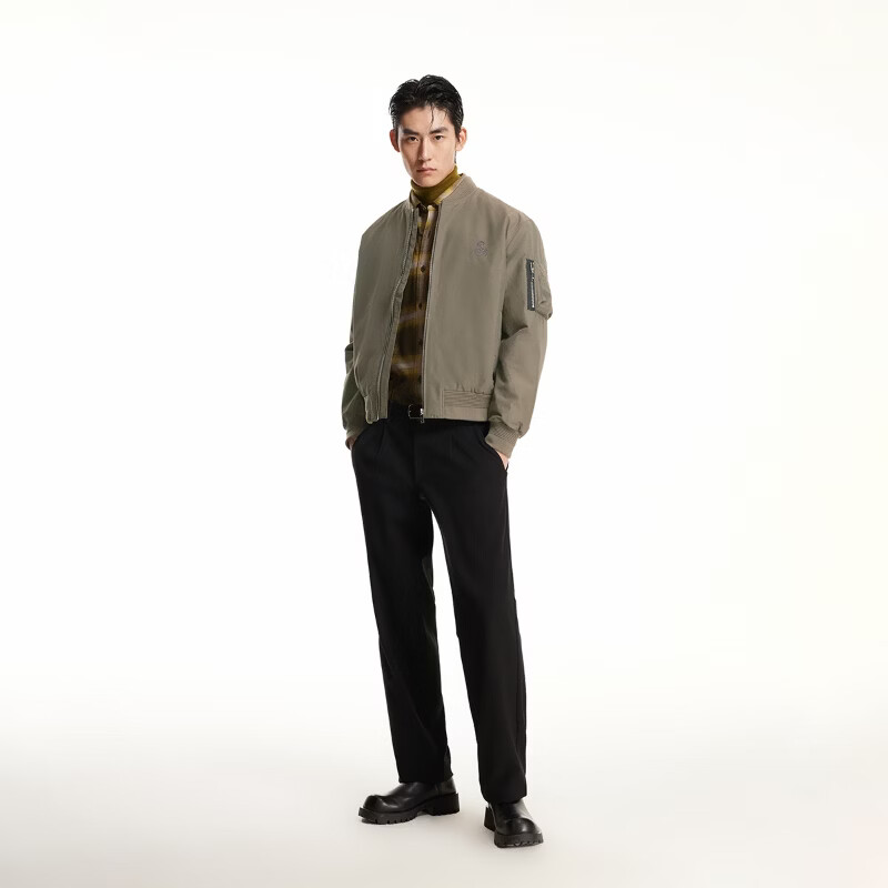 杰克·琼斯(JACK&JONES)男士保暖外套厚款夹克合集 225409006橄榄绿 L (180)
