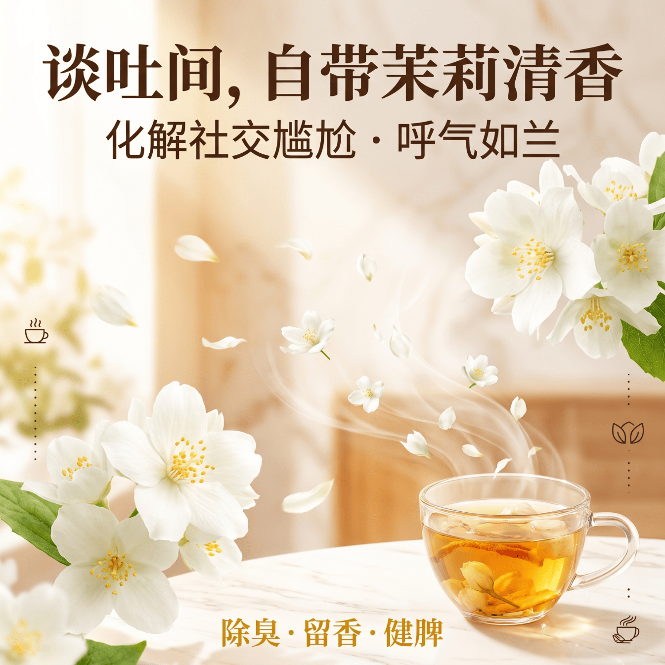 另善堂茉莉花陈皮茯苓茶排浊生香体适合女生泡水喝的组合养生茶包送礼盒 200g*3盒 20包/盒,一盒多送10包,以此类推