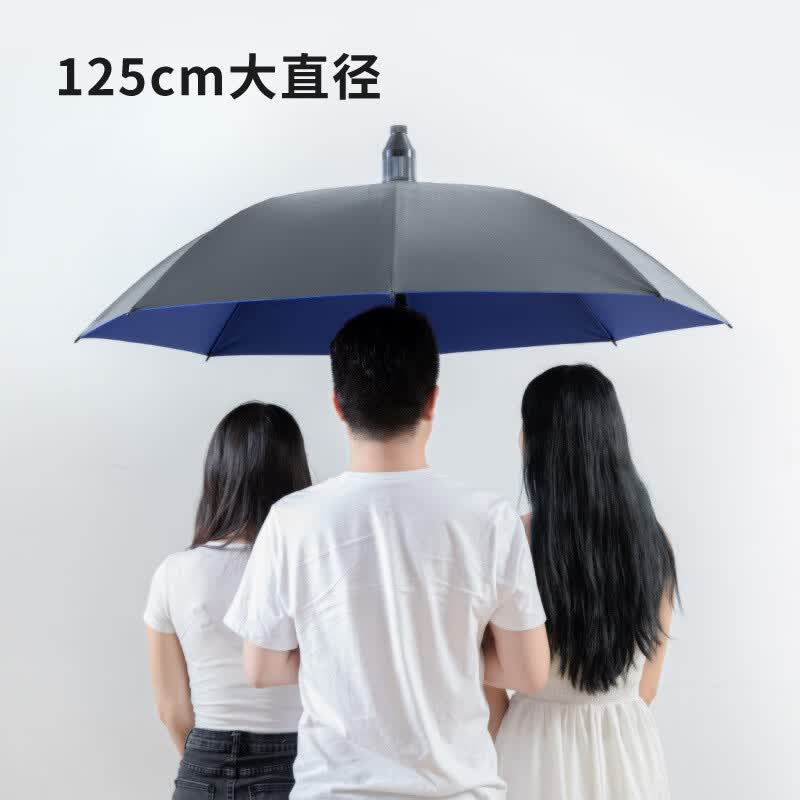倾凡抖音网红高尔夫长柄伞带防水套雨伞防晒大号直杆长柄自动双人雨伞 高尔夫防水套内蓝外黑使用感如何?