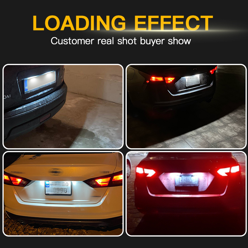 劲战适用奔驰威霆Vito W639 W906 唯雅诺Viano LED后车牌照灯总成白光