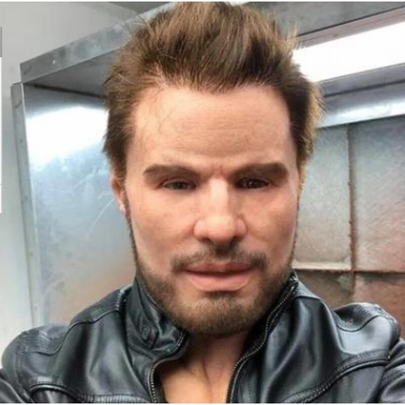 图颖人皮面皮仿真乳胶人脸面具全脸头套硅成人男女3d立体万圣节搞笑