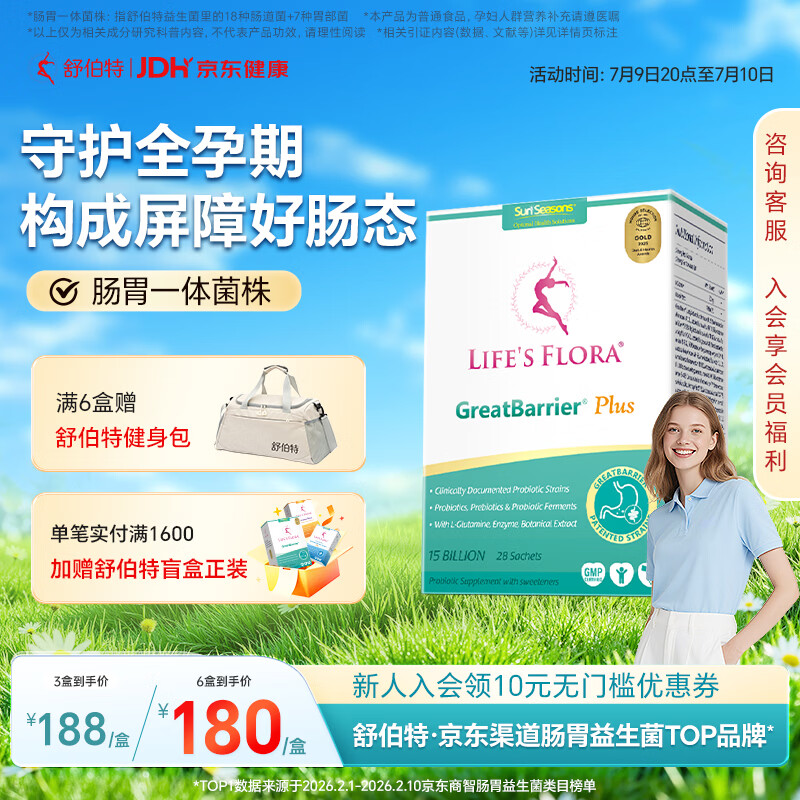 舒伯特益生菌plus成年人肠胃道菌群孕妇调脾胃理肠胃益生菌粉剂28袋/盒