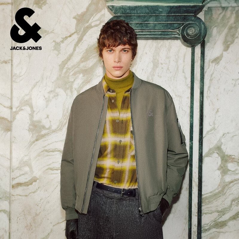 杰克·琼斯（JACK&JONES）男士保暖外套厚款夹克合集 225409006橄榄绿 L （180）