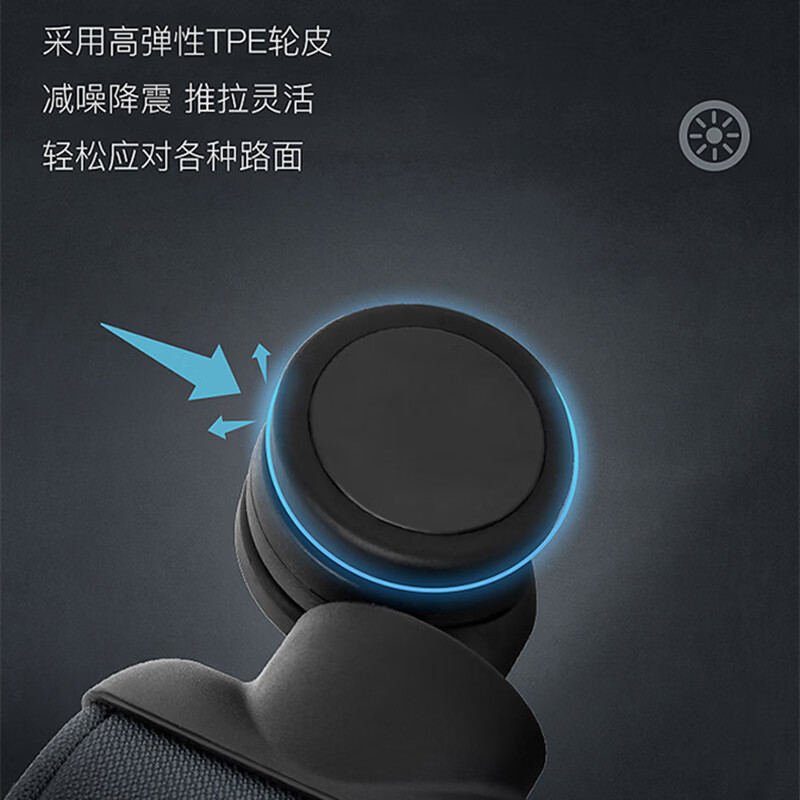 Walker Shop行李箱男款牛津布拉杆箱商务登机箱小型号出差密码万向轮旅行箱女 黑色 18英寸 登机箱【可放15.6寸电脑】