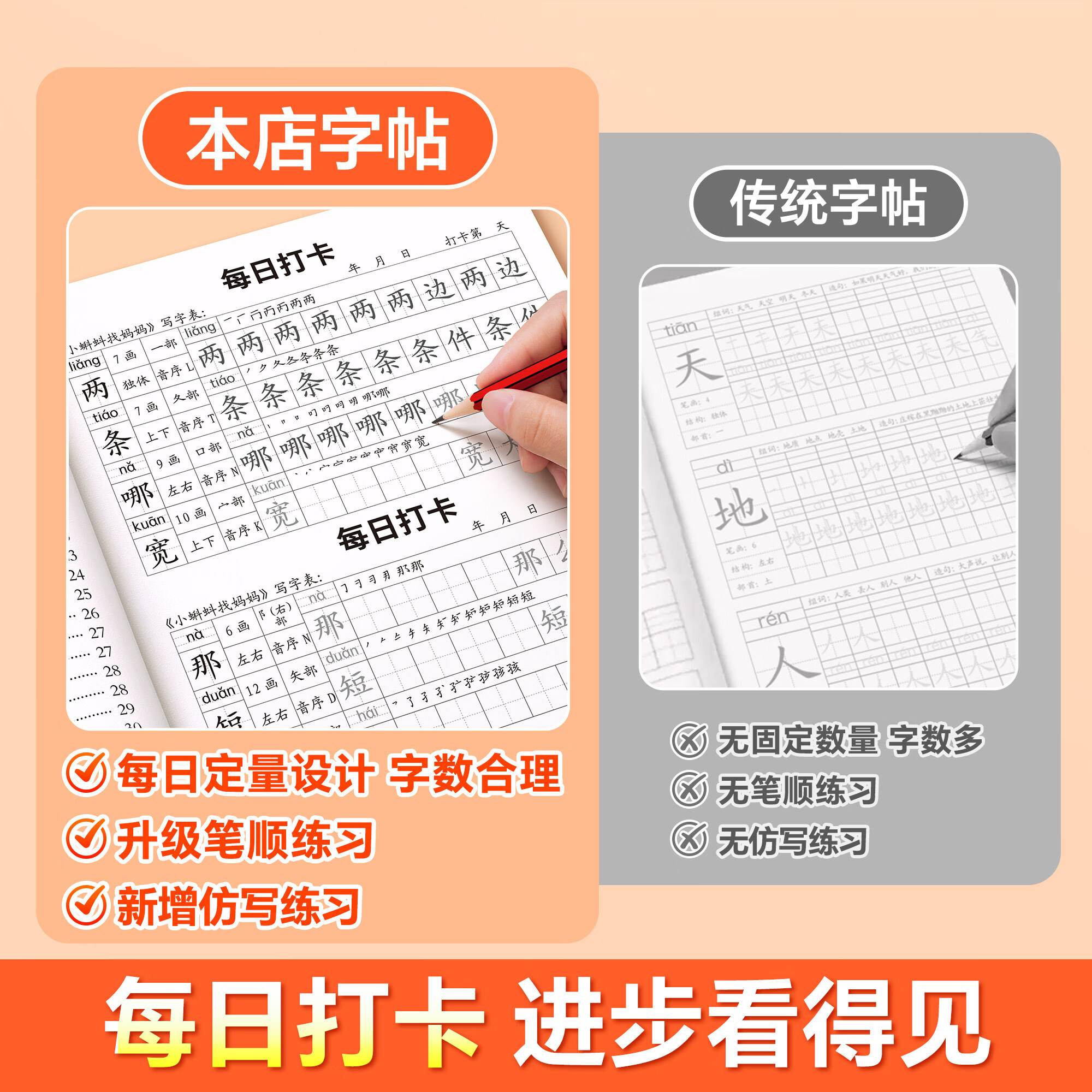 金枝叶二年级上下册练字帖人教版语文同步生字字帖每日一练小学生专用打卡练字本识写字表笔画笔顺描红本 【二年级上册】同步字帖