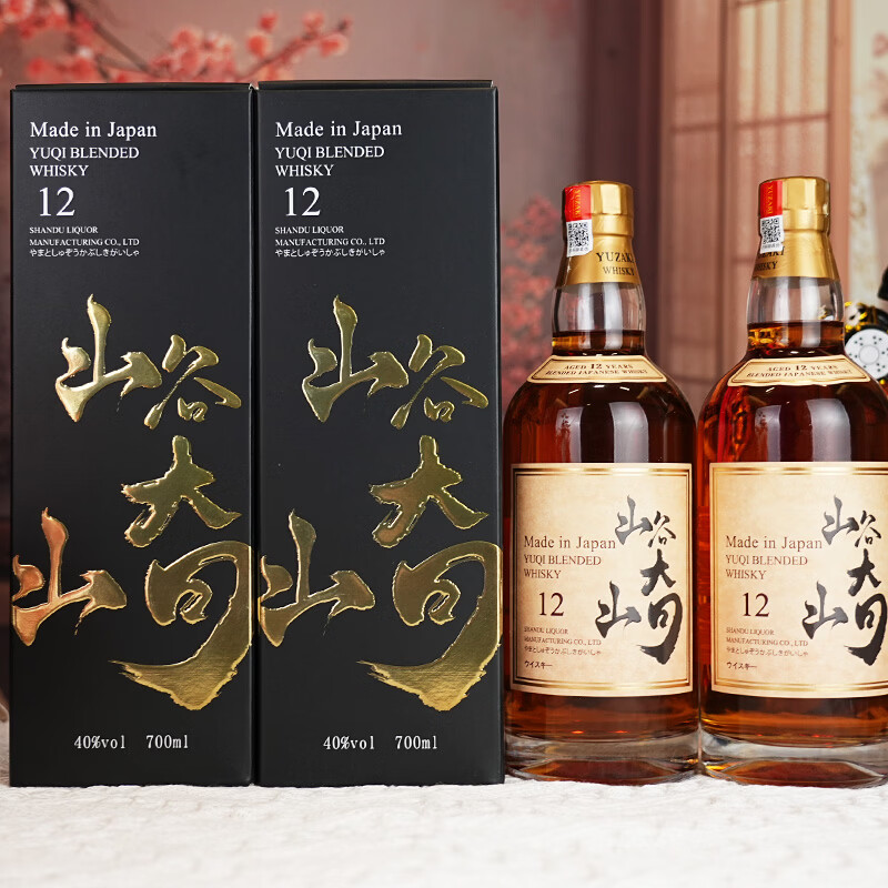 峪崎12日本威士忌 40%vol 700ml 送礼 自饮 整箱4瓶 700ml 40%vol