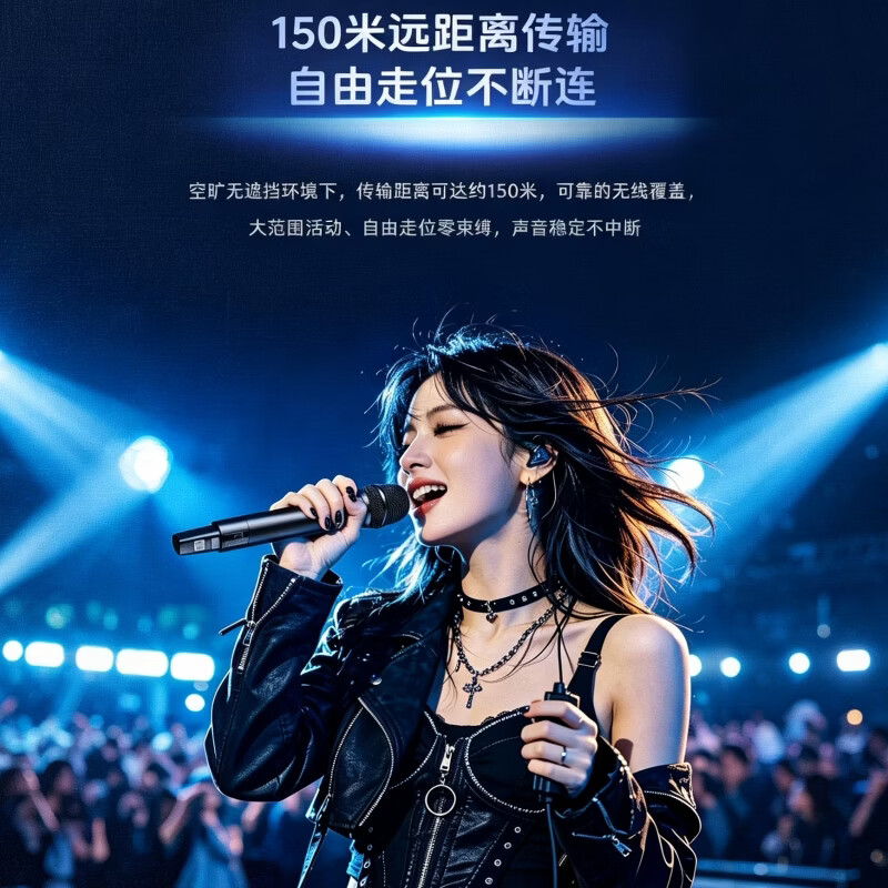 得胜(TAKSTAR)TS-7200升级版无线麦克风 一拖二U段真分集8h续航150米接收 专业演出话筒专业会议演讲家庭K歌直播 TS-7200【升级款】会议演讲推荐