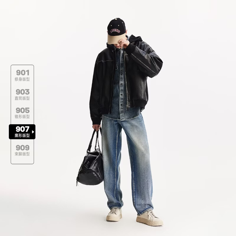 杰克·琼斯(JACK&JONES)男装潮流牛仔裤合集 225432110中牛仔蓝 常规 32 175 W32/L32