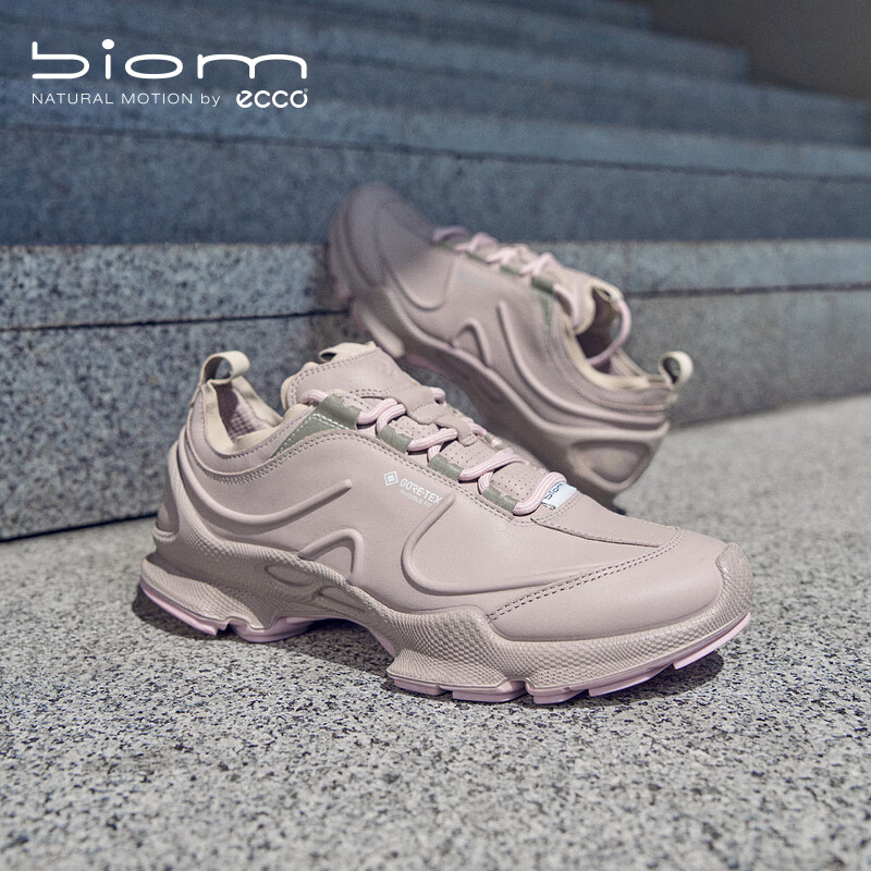 爱步（ECCO）BIMO C运动鞋女 26年新款夏季轻量防水户外鞋 健步800483 灰粉色80048301386 36 （建议拍小一码）