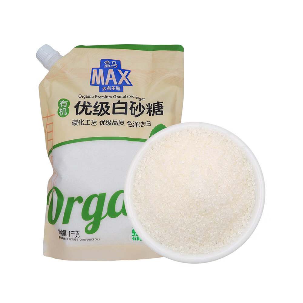 盒马有机 优级白砂糖 调味品白砂糖 1kg【MAX款】 袋装