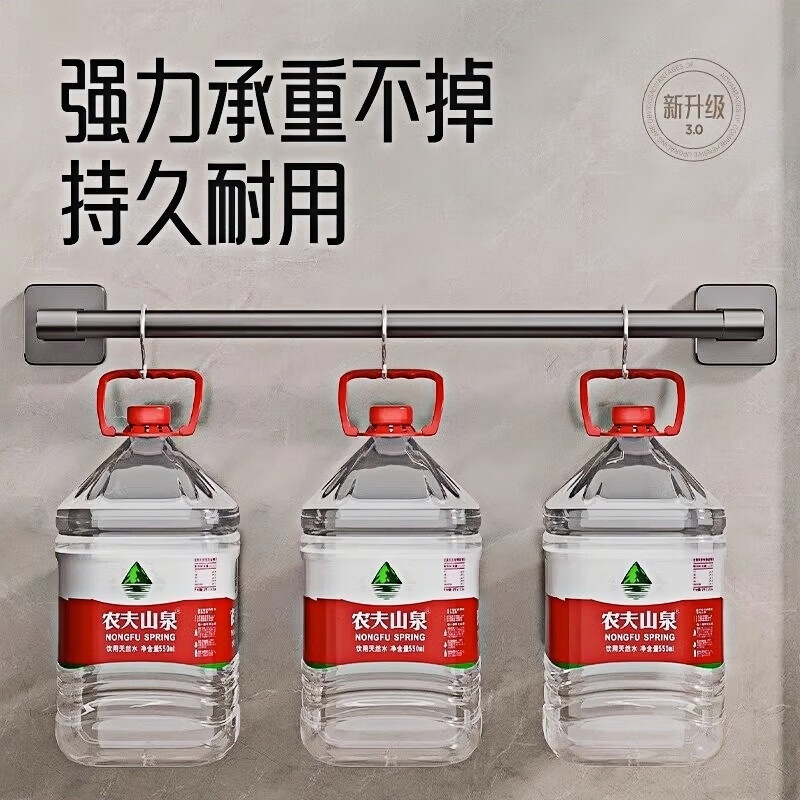 映棠免打孔浴室拖鞋架卫生间置物架鞋子收纳架厕所壁挂式门后沥水架子 枪灰组合款【50+70cm】两个装