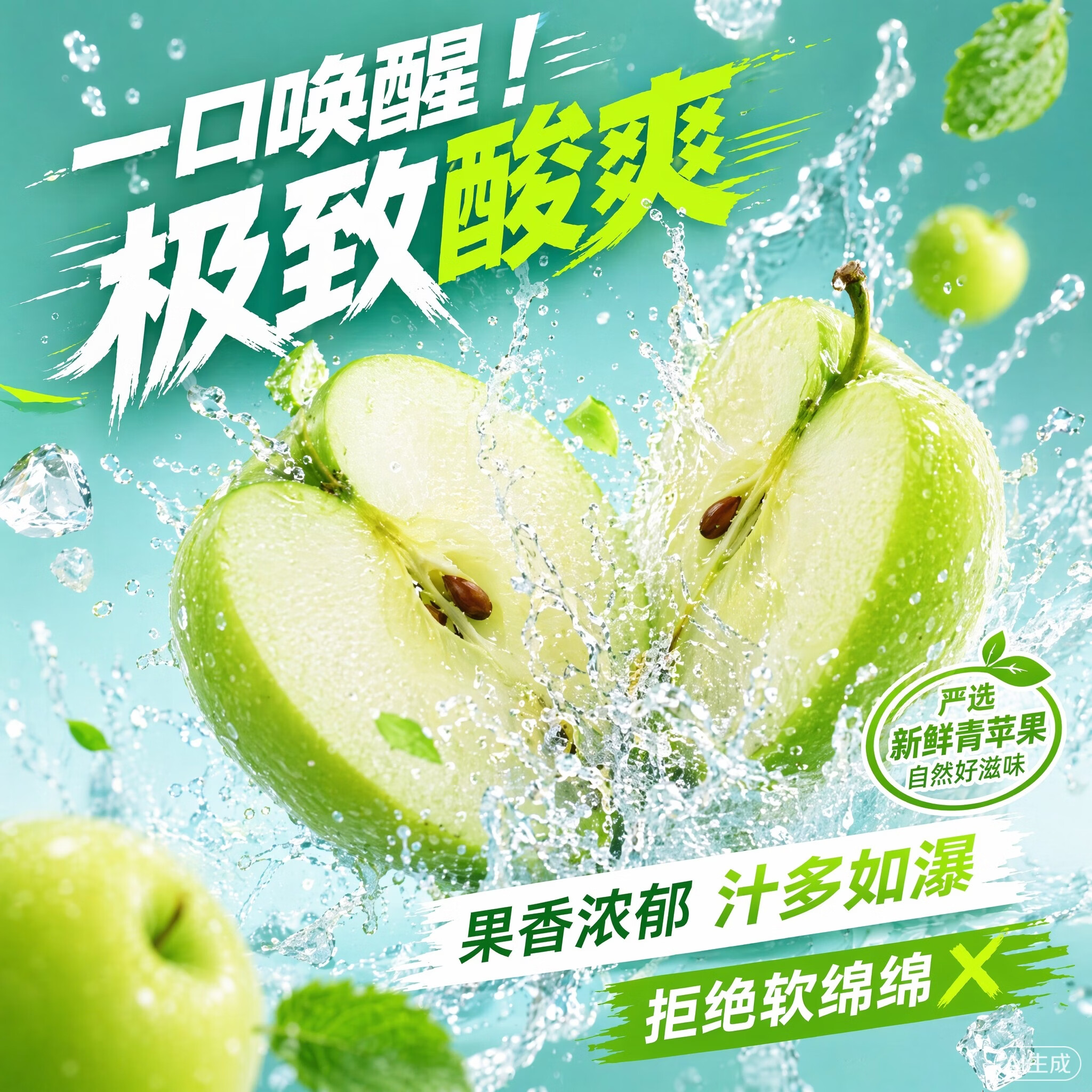 京世泽 山西青苹果 孕妇酸爽小苹果 新鲜水果苹果 【店长力荐5斤装】净4.5斤果径60mm+