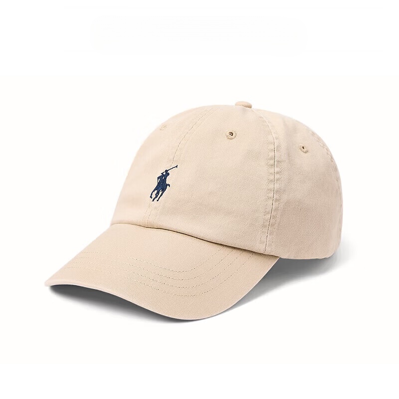 RALPH LAUREN 拉夫劳伦拉夫劳伦礼物男女同款520礼物棒球帽潮流舒适透气卡其色005均码