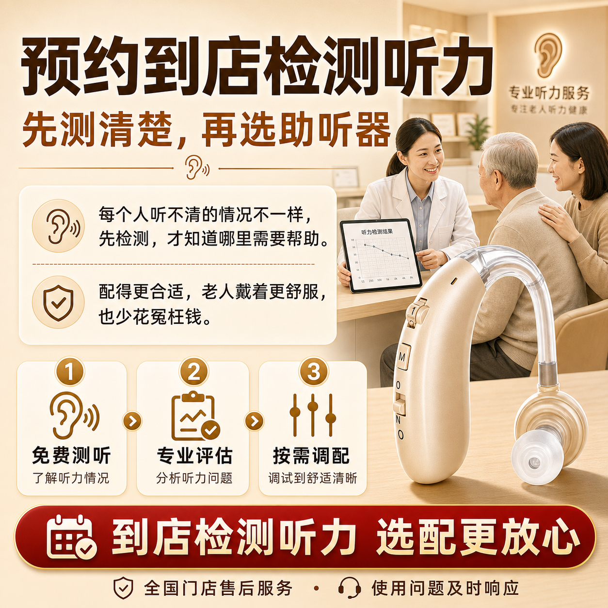 自然之声充电款长续航老人助听器充电款A-360老年人耳聋耳背专用正品 充电款 | 大功率 | 单耳1支