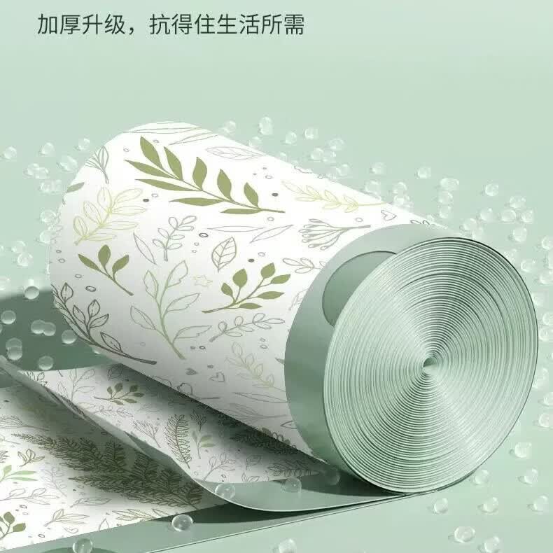 Kaooseen垃圾袋抽绳式家用自动收口塑料袋拉绳厨房宿舍商用垃圾袋 1卷50只【颜色款式随机】