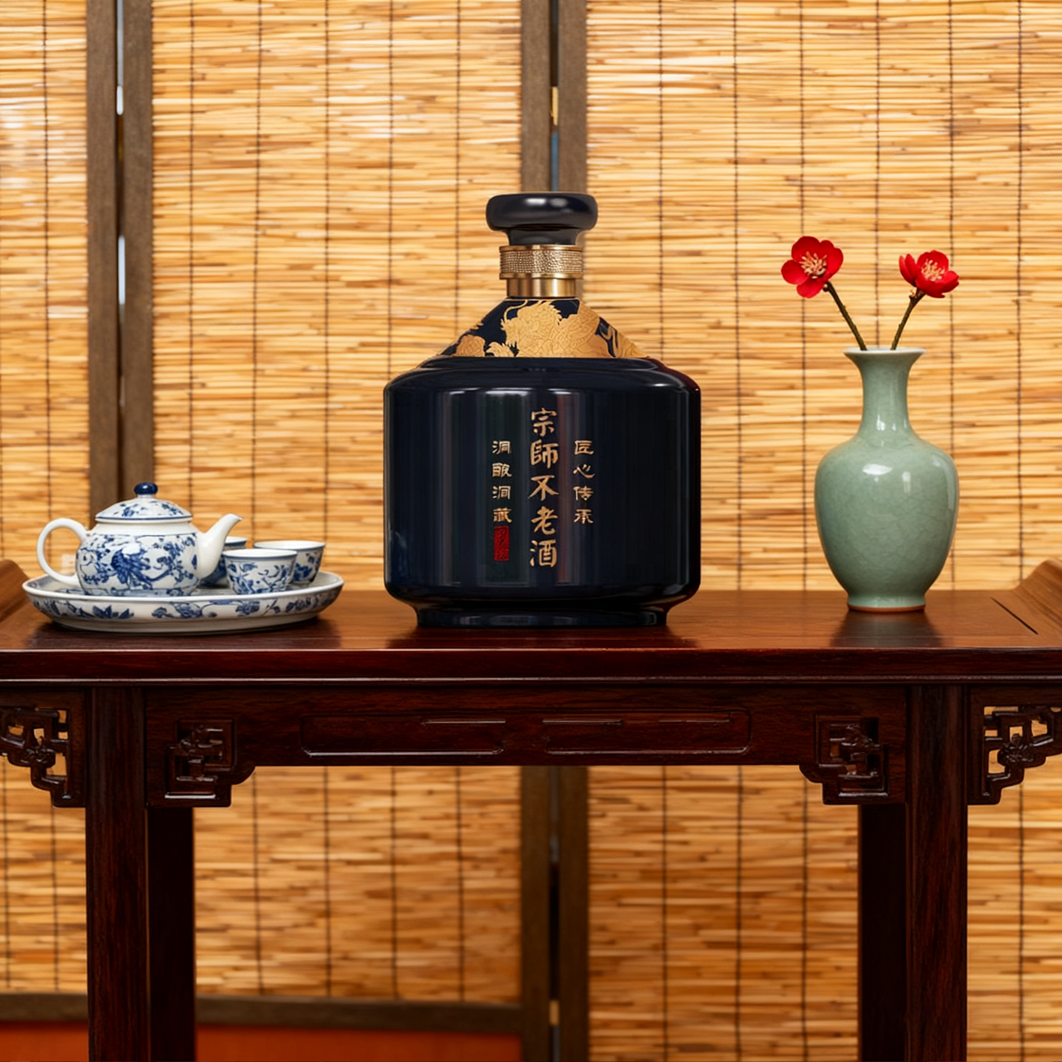 宗师不老酒 坛藏臻品 酱香型白酒 纯粮酿造  53度 1.5L 1瓶 【宗师不老·坛藏臻品 原箱】