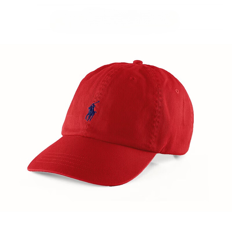 RALPH LAUREN 拉夫劳伦拉夫劳伦 新款男女同款棒球帽潮流舒适透气红色均码