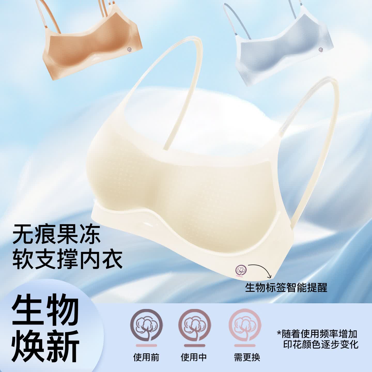 OEING无痕内衣女小胸聚拢提拉收副乳上托防下垂无钢圈文胸罩套装 粉底肤色+黑色 XL 130-145斤