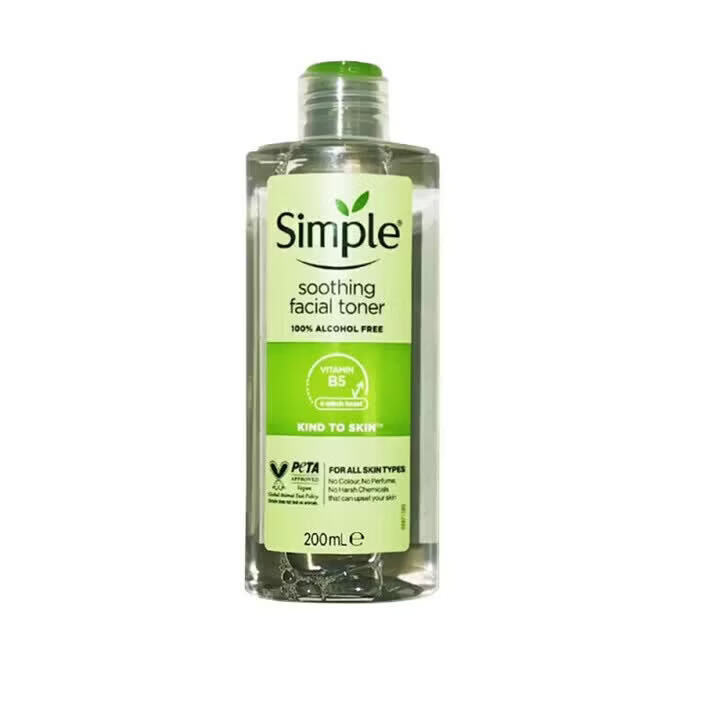 SIMPLE英国进口simple爽肤水乳液柔润舒缓补水清新舒爽水润 Simple清妍幻彩洗面奶150ml