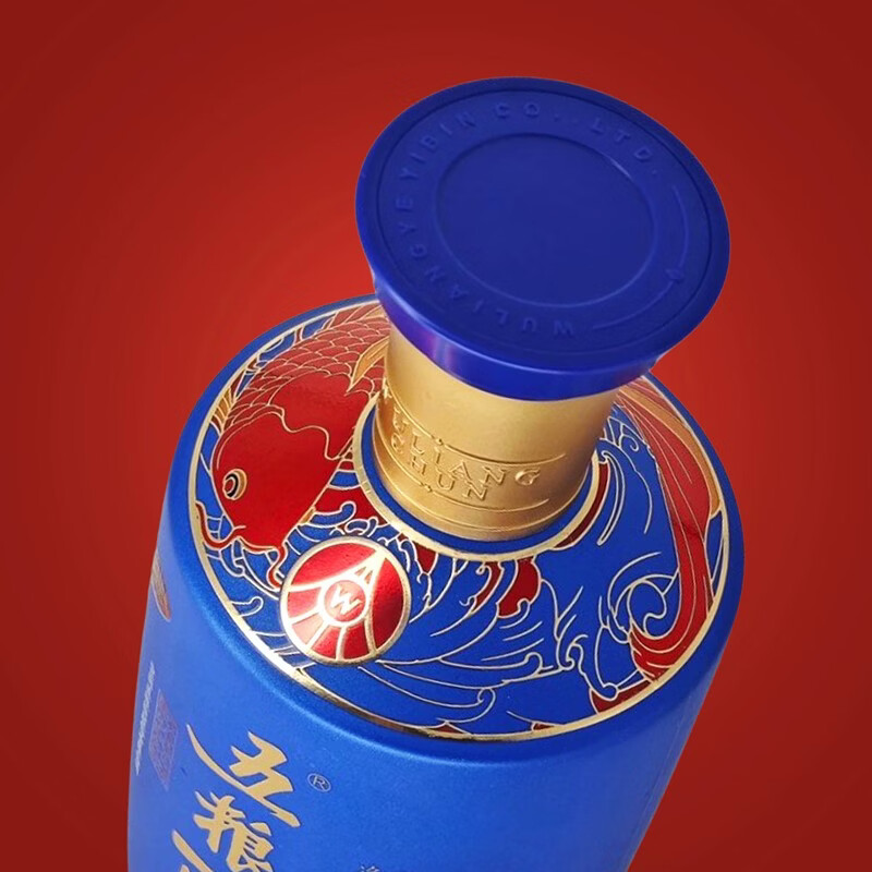 五粮醇锦鲤【正品】五粮液股份 单盒/双支52%vol 浓香型白酒 500ml送礼 52%vol 500mL 1瓶