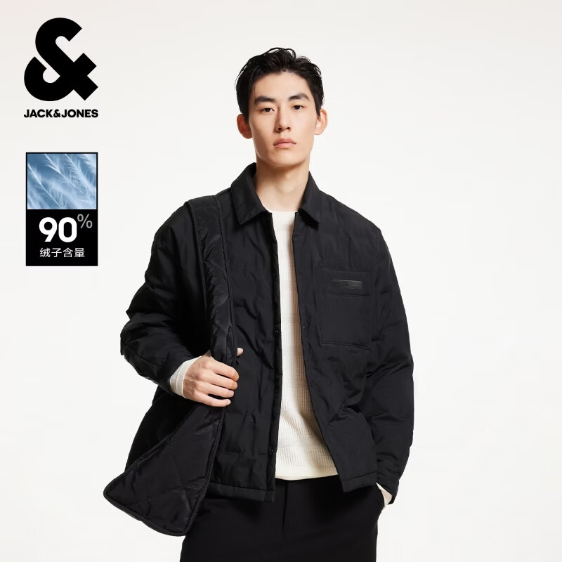 杰克·琼斯(JACK&JONES)男装冬季休闲羽绒服合集 225423002 黑色 XL (185)