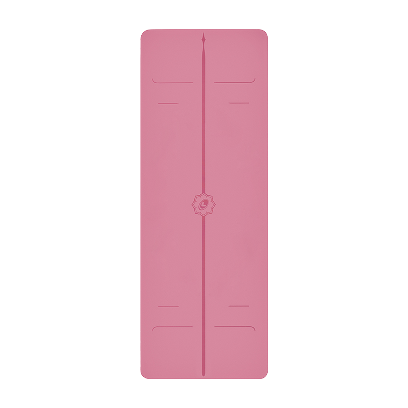 liforme瑜伽墊女吸汗防滑加寬加長(zhǎng)加厚土豪墊天然橡膠運(yùn)動(dòng)墊初學(xué)者健身墊 精進(jìn)版粉色 4mm厚度