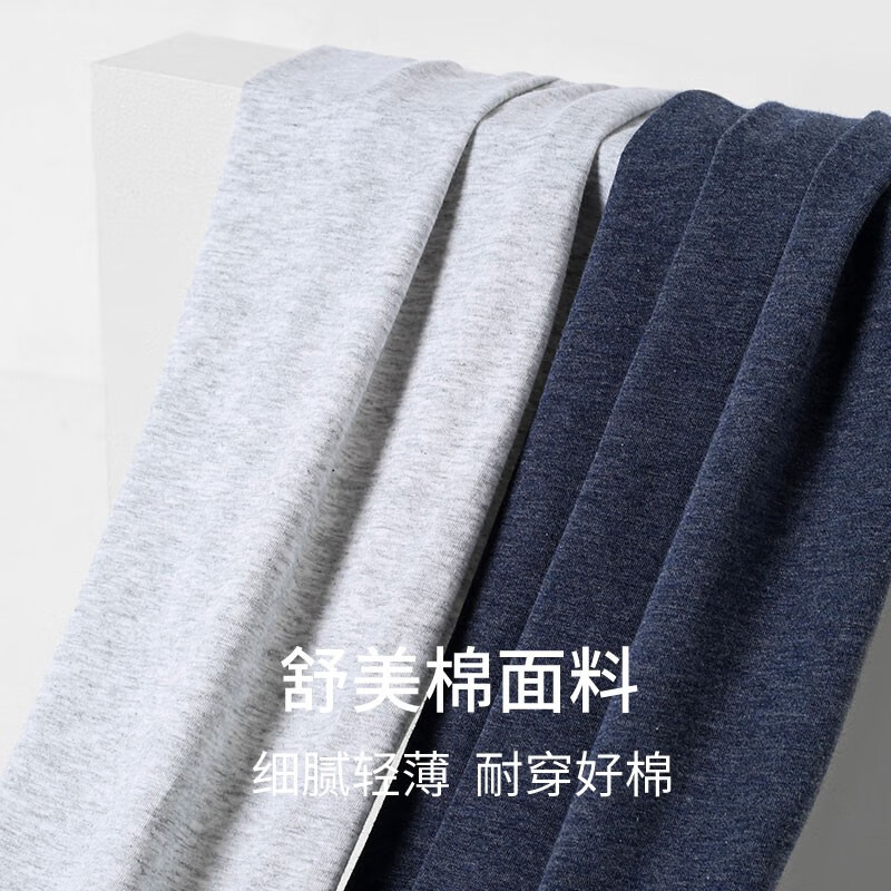 舒雅（Schiesser）男士舒美棉3A抑菌长裤【S2炫彩】保暖单长裤E5/20734Y 深灰 L 【70-80公斤】