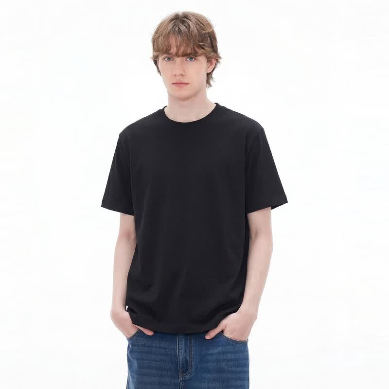 gxgjeans男装 短袖T恤合集1 A款-黑色 J26D442067 L (175)