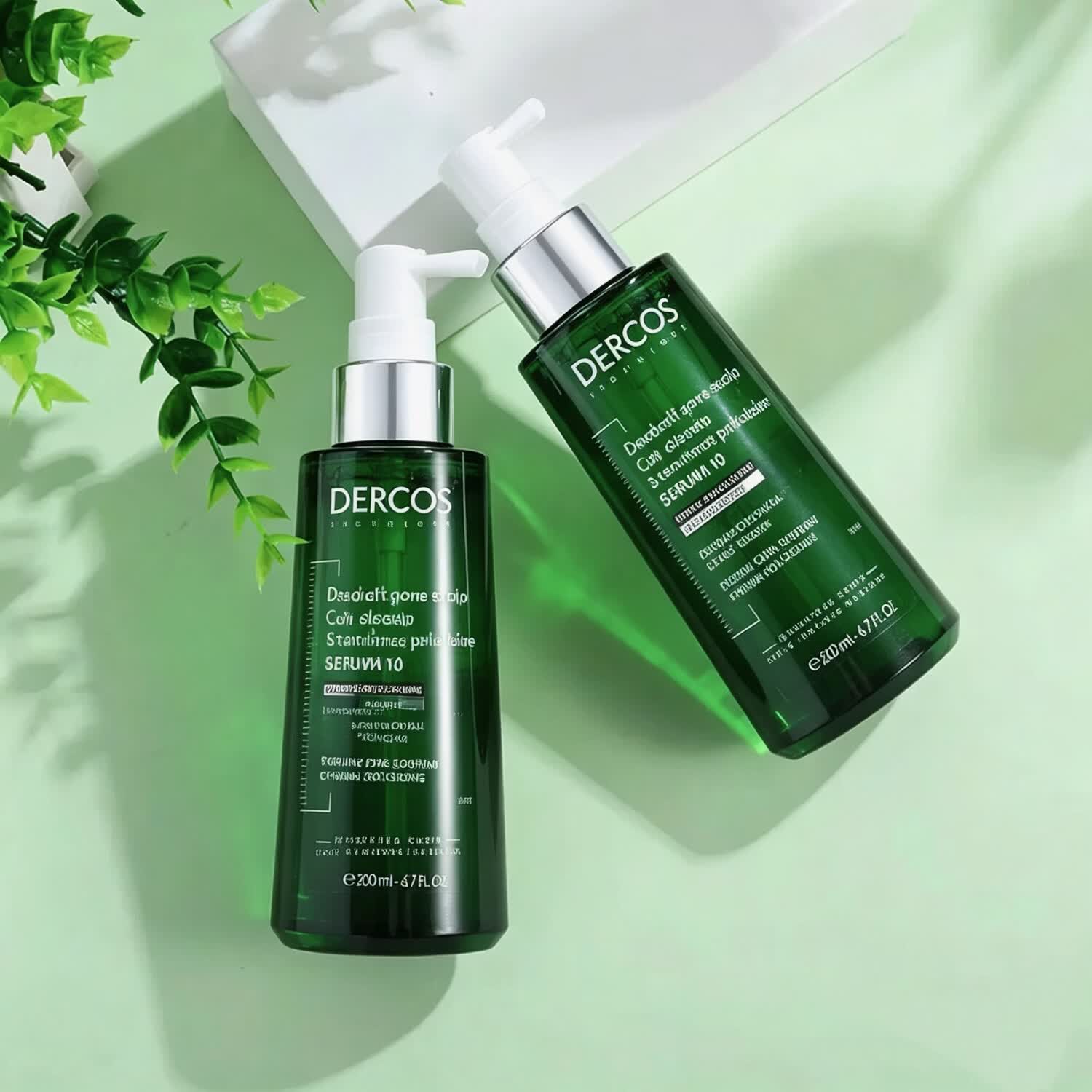 薇姿Vichy Dercos去屑头皮护发精华液干燥头皮精油补水清爽改善毛躁 头皮护理精华90ml两瓶【超值装】