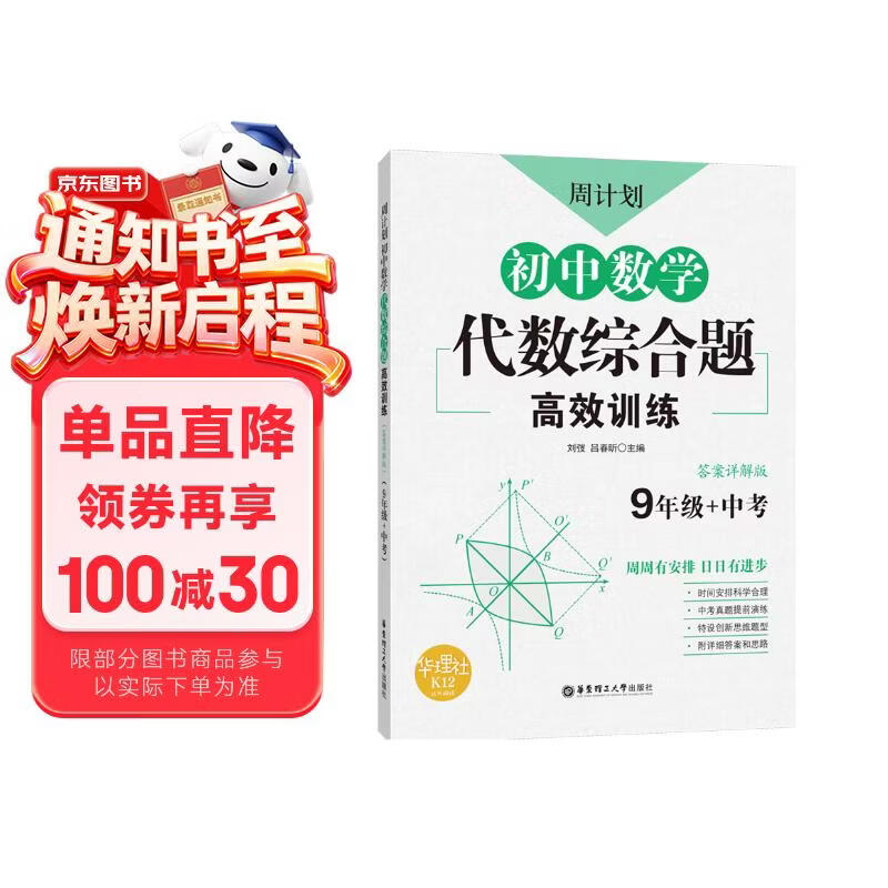 周计划：初中数学代数综合题高效训练（9年级+中考）