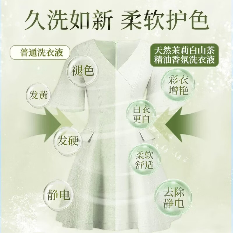 金苏5.6斤装山茶花香氛洗衣液去黄去污深层洁净柔顺持久留香家用护手 【5.6斤*1桶尝新装】全新升级·山茶花香氛洗衣液