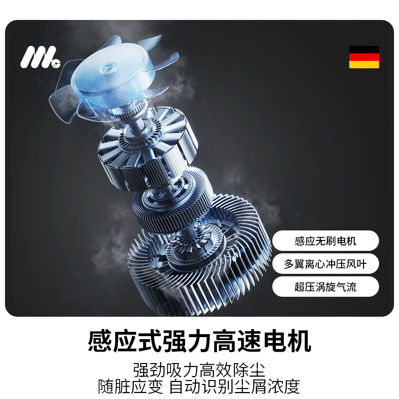 MOLICOX德国品牌丨车载吸尘器手持车用大吸力汽车小型无线吸吹一体机家用桌面床上随手吸宠物吸猫毛神器 酷吸-黑-顶配丨1.5WPa+整套吸吹配件+滤芯3+高级收纳包 德国品质丨海外爆款丨多国博主测评推荐丨车家宠全三用