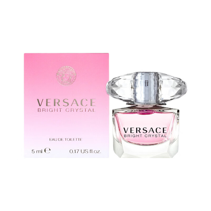 范思哲（VERSACE）【七夕礼物送女友】粉耀晶钻女士淡香水石榴柚子花果香清新淡香 范思哲粉耀晶钻Q香（点涂使用） 小样：5ml*1瓶