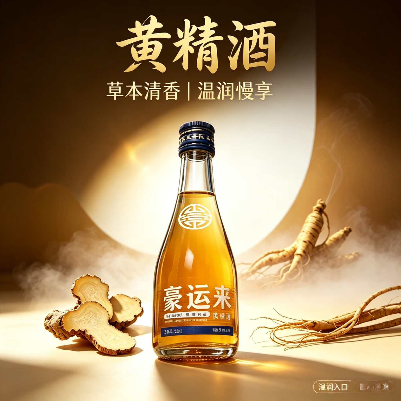 德意豪运来125ml六瓶38度整箱黄精酒送礼自饮零添加零糖康养阳刚 38度 125mL 6瓶