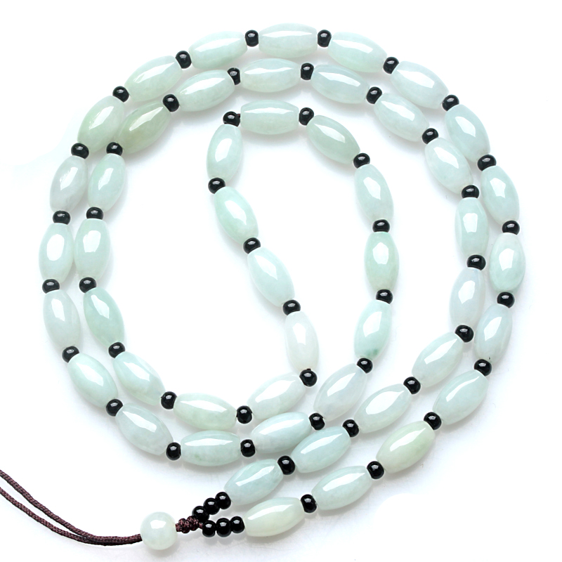 玉珠项链绳吊坠挂绳玉佩绳翡翠吊坠绳手工编织毛衣链缅甸天翡翠然 6