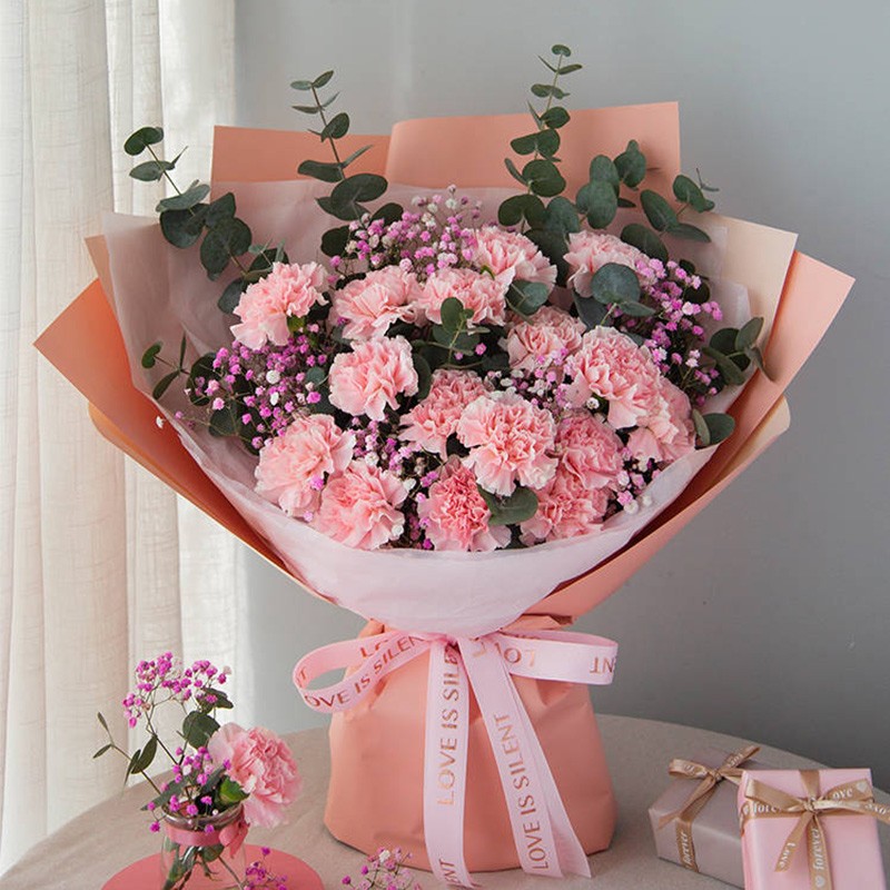 花递 鲜花速递康乃馨玫瑰花鲜花百合花束礼盒生日礼物送妈妈女老师