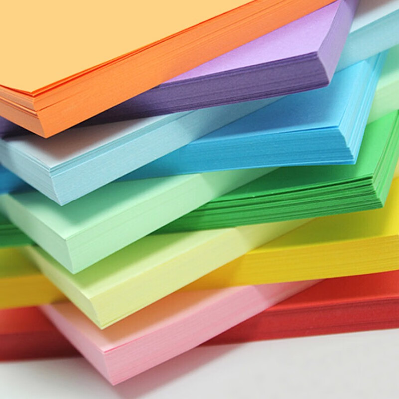 科朗鑫盛 彩色复印纸A4彩色打印纸彩色卡纸硬厚a3/a4/8K/4K彩纸 500