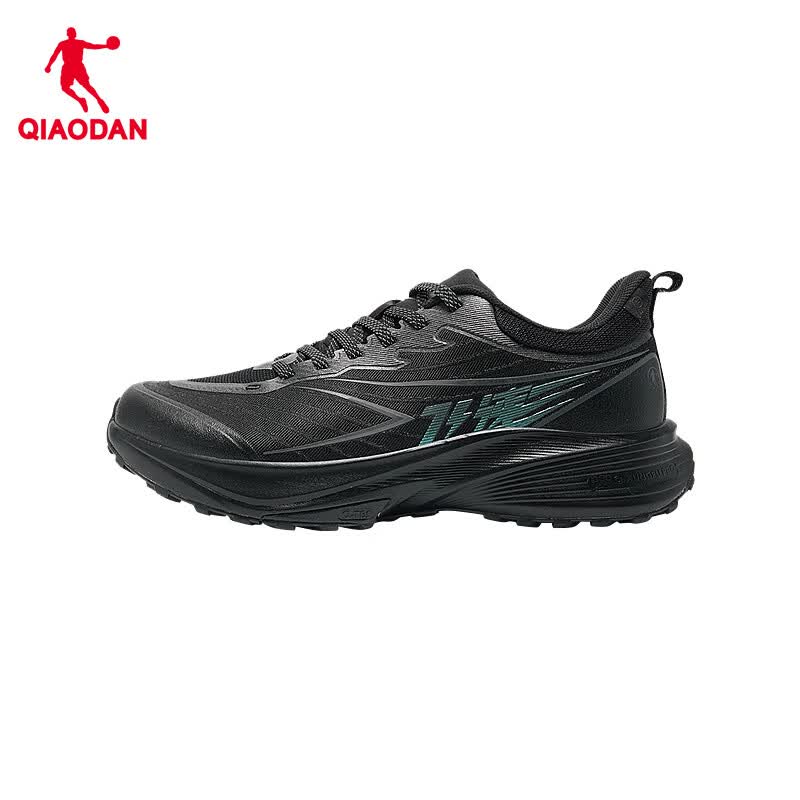 乔丹（QIAODAN）飞速 TR丨跑步鞋男鞋运动鞋防泼水竞速训练减震跑鞋透气网面鞋 黑色 42