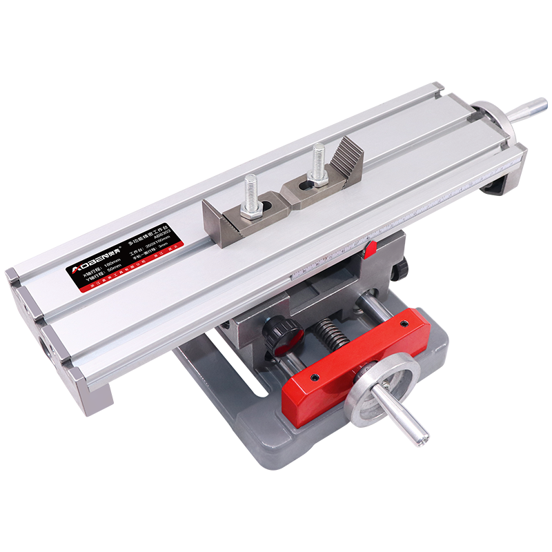 奧奔（AOBEN）精密平口鉗小型臺鉗臺鉆電鉆臺虎鉗木工手動工具十字工作臺 十字平口鉗