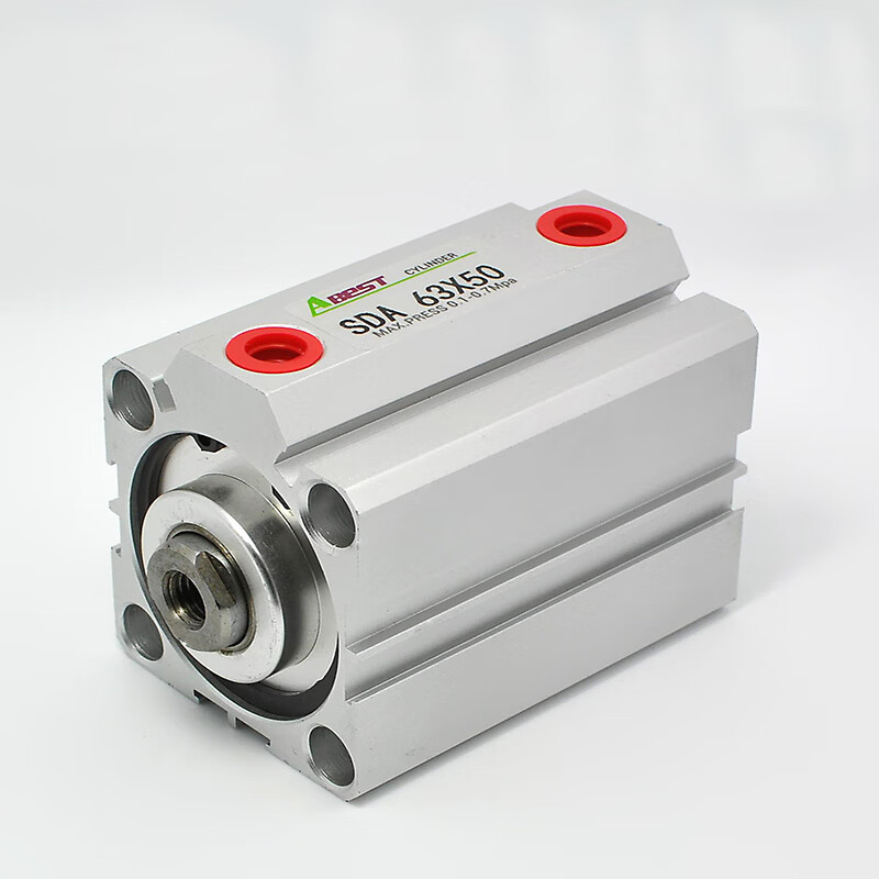 扑剌sdaj可调气缸sda双出汽压缸手动调节限位调程调节行程定位气压缸