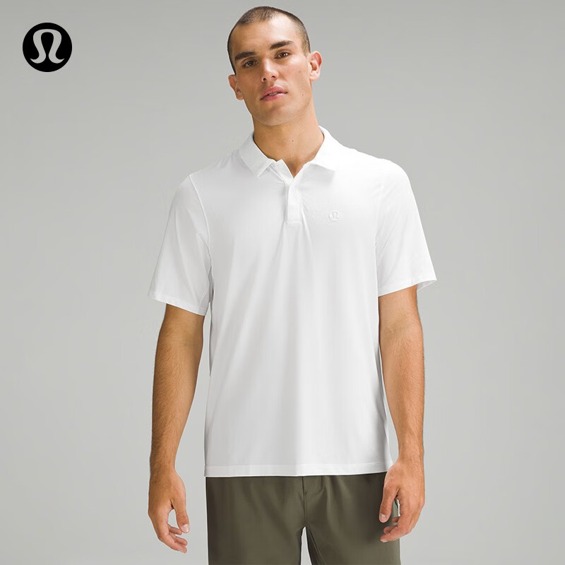 lululemon丨logo sport 男士徽标款短袖休闲衫 速干 lm3elhs 白色 m