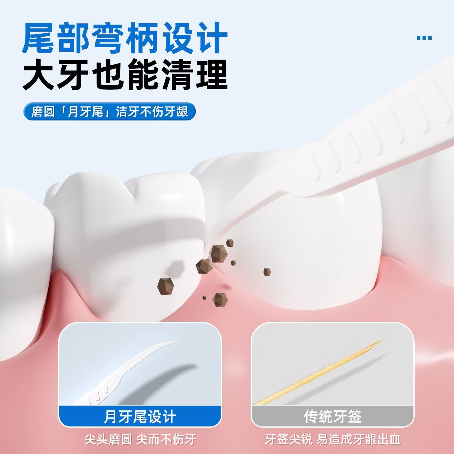 三笑完美沃尔玛同款【专业洁齿】超细耐磨牙线盒装牙签随身剔牙便携家庭装 沃尔玛同款【便携卫生】8盒共400支